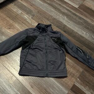 Puma Toddler Boys Black & Gray Puma Zippered Track Jacket 5 114